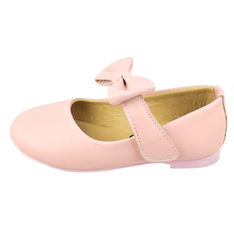 کفش دخترانه مدل ژاسمین پاپیونی برچسبی کد KLBS.3614