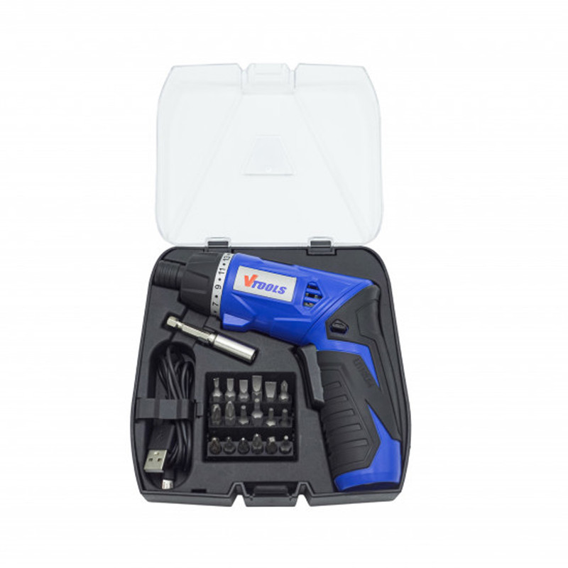 پیچ گوشتی شارژی وی تولز مدل VT1214 مجموعه 19 عددی