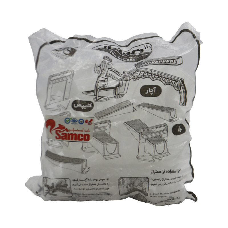 همتراز کاشی سامکو مدل کلیپس کد YPSF-100PCS بسته 100 عددی 