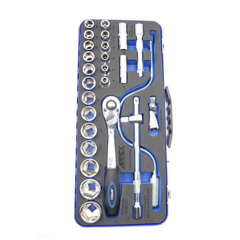 آچار بکس اپکس مدل YP-1/2DRIVE-APX-1527 مجموعه 27 عددی 