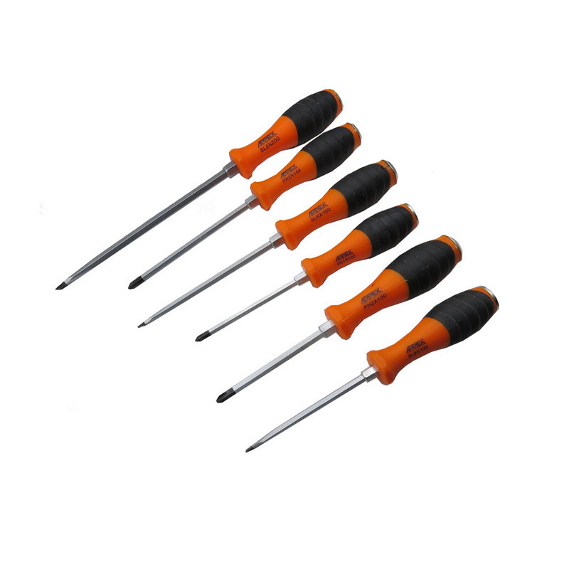 پیچ گوشتی ضربه خور اپکس مدل YP-TIWAN-APX-1101 مجموعه 6 عددی  