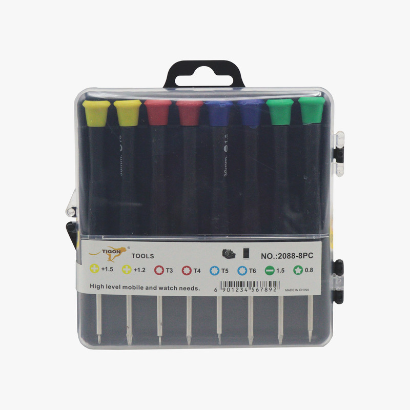 پیچ گوشتی موبایلی تایگون تولز مدل YP-2088-8PC بسته 8 عددی