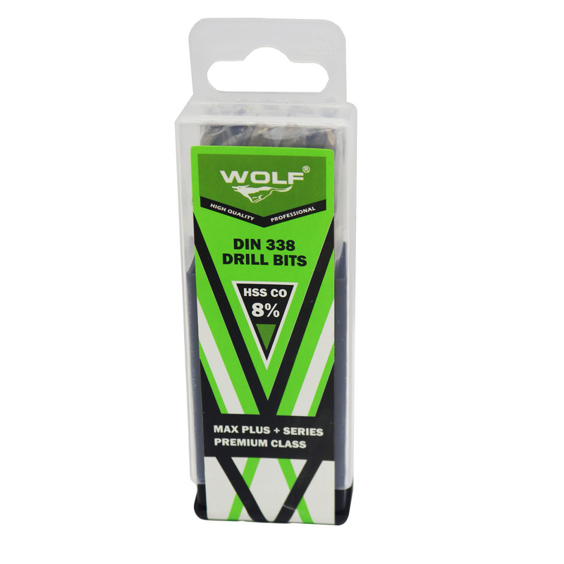 مته آهن ولف مدل مکس پلاس کد YP-0 9.5MM سایز 9.5 میلی متر مجموعه 5 عددی 
