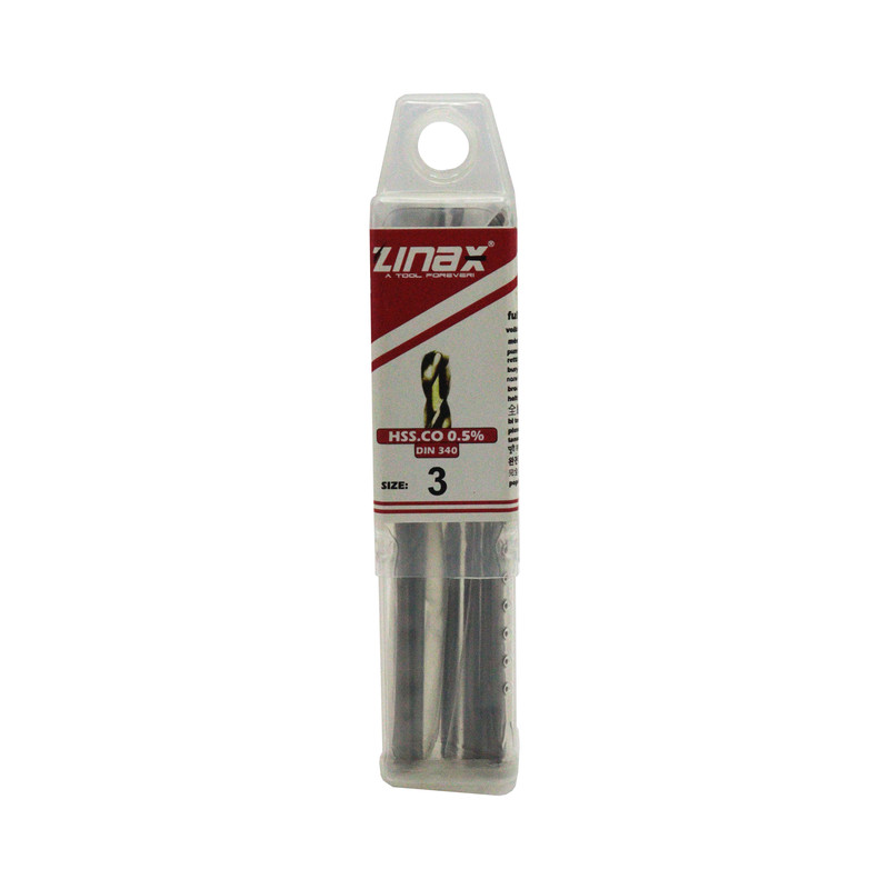  مته آهن زیناکس مدل نیمه بلند کد YP-HSS-3MM-10CM سایز 3 میلی متر مجموعه 10 عددی