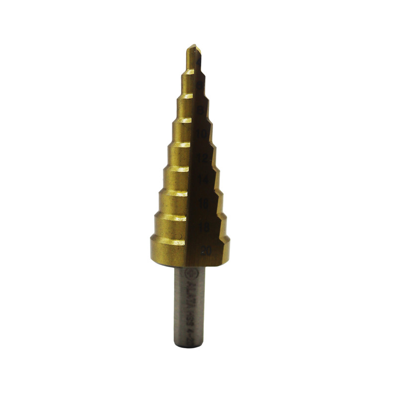 مته کاجی آلاتا مدل YP-Tin-Coated-4-20mm سایز 4-20 میلی متر 