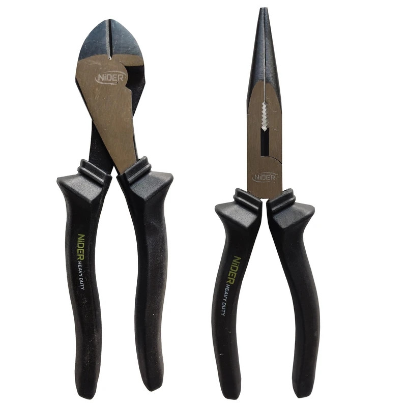 انبر دم باریک و سیم چین نیدر مدل AJ-NDR-08 سایز 8اینچ