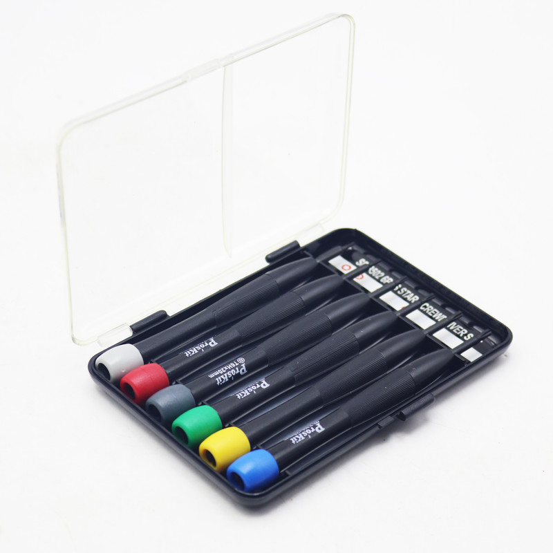 پیچ گوشتی موبایلی پروسکیت مدل YP-8PK-2061 مجموعه 6 عددی  