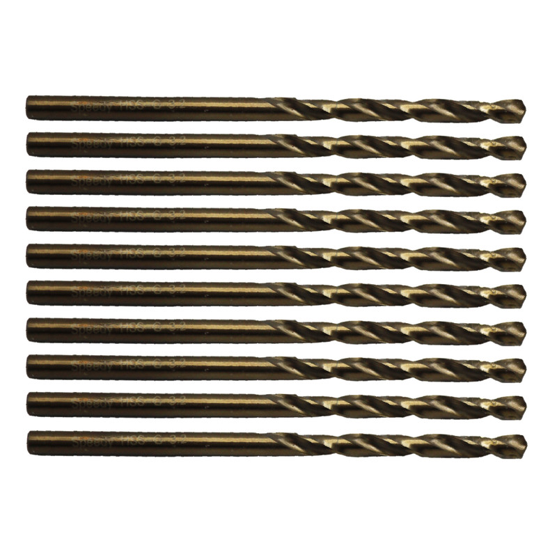 مته آهن اسپیدی مدل YP-HSS-G-03.2MM سایز 3.2 میلی متر مجموعه 10عددی 