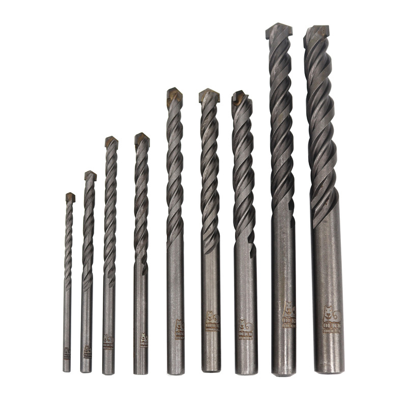 مته الماسه گرانیت مدل کوییک کد YP-AL-GRANITE-STEEL سایز 4/14 میلیمتر مجموعه 9 عددی
