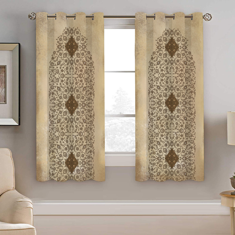 پرده نیروانا طرح سنتی مدل هازان کد 9001 سایز 140×200 سانتی متر