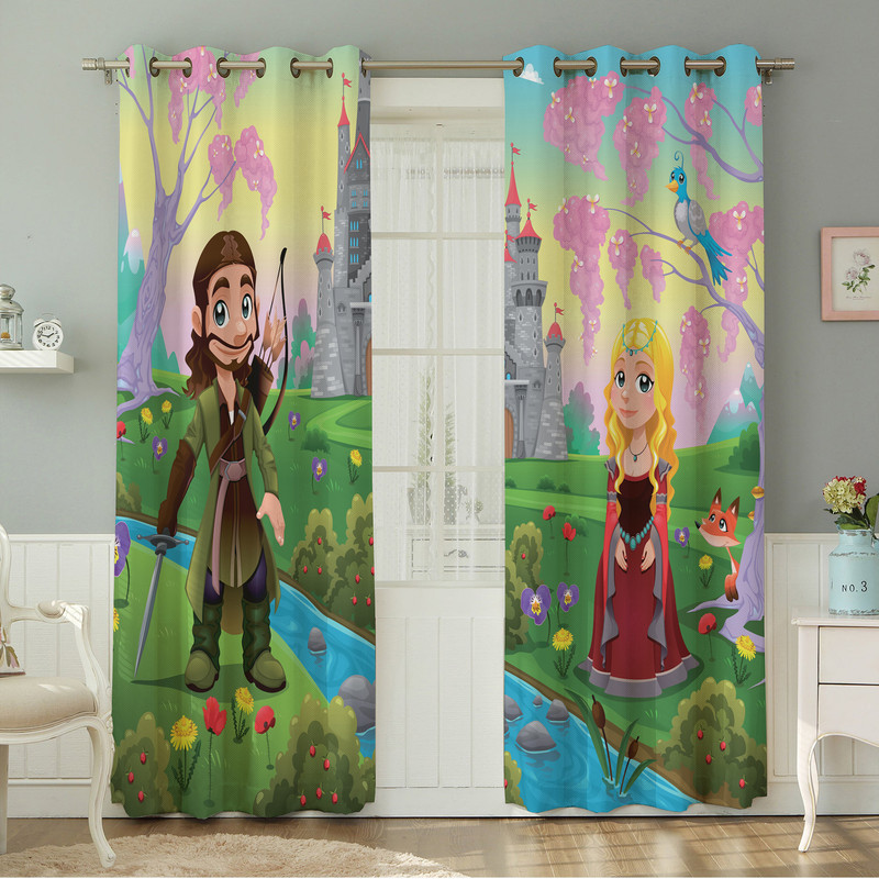 پرده نیروانا طرح کودک  مدل هازان کد 4722 سایز 140×280 سانتی متر