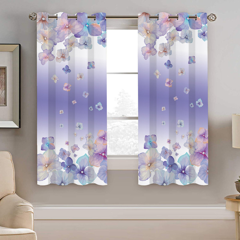 پرده نیروانا طرح گل مدل مخمل کد 8112 سایز 140×200 سانتی متر