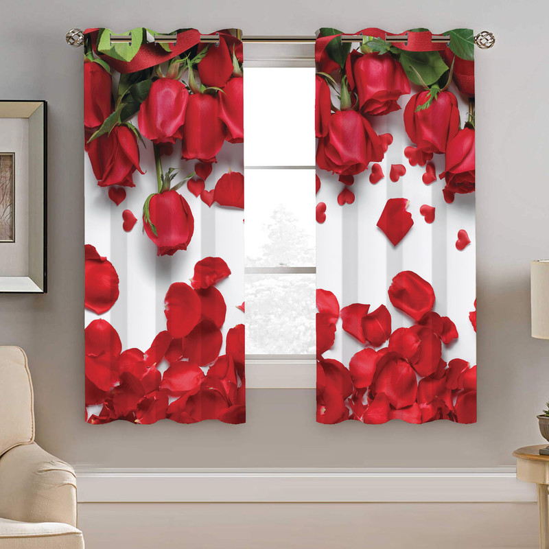 پرده نیروانا طرح گل مدل مخمل کد 8051 سایز 140×200 سانتی متر