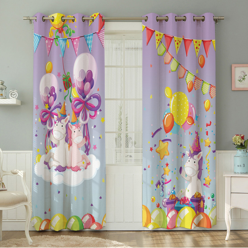 پرده نیروانا طرح   کودک مدل مخمل کد 4982سایز 140×280 سانتی متر