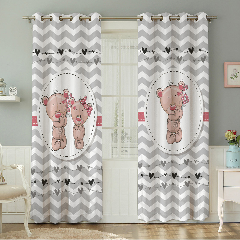 پرده نیروانا طرح  کودک مدل مخمل کد 4776 سایز 140×280 سانتی متر