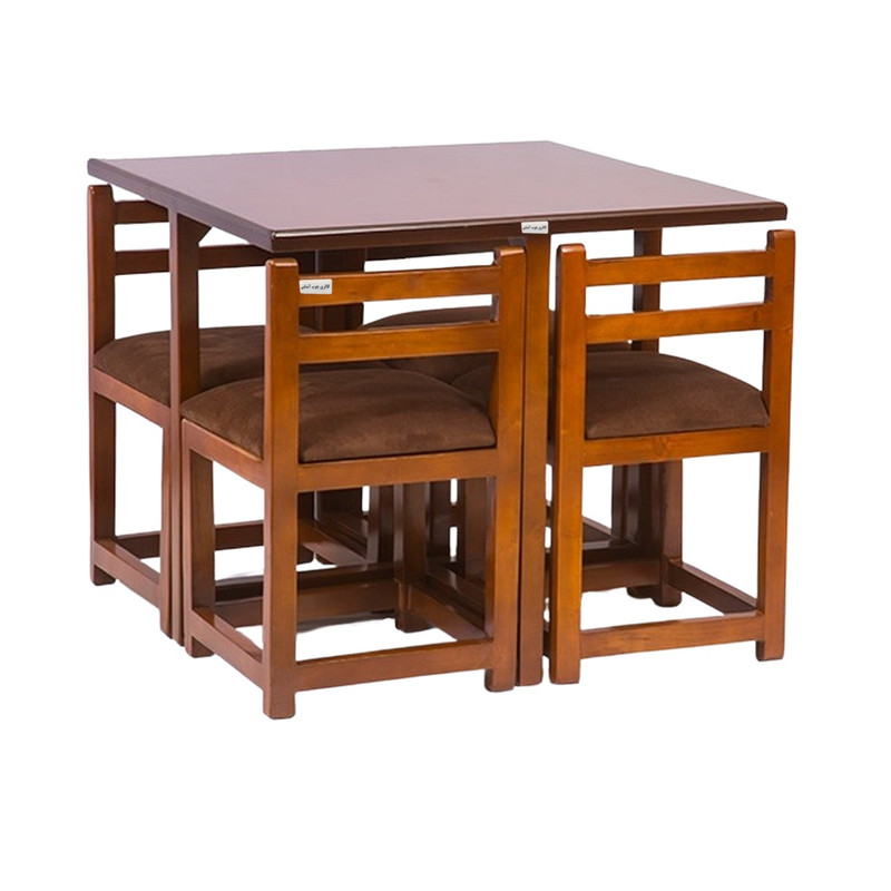 میز و صندلی ناهارخوری 4 نفره گالری چوب آشنایی مدل Ro-712