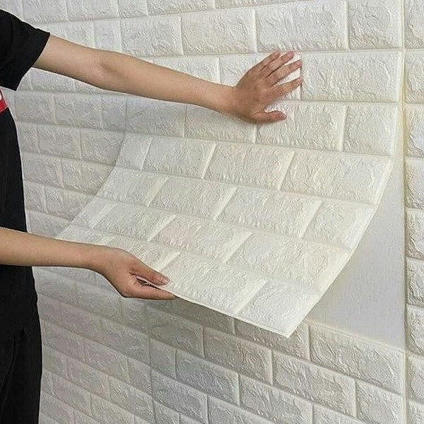 دیوارپوش مدل ساتکس طرح آجری بسته 4 عددی