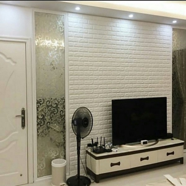 دیوارپوش مدل ساتکس طرح آجری بسته 4 عددی