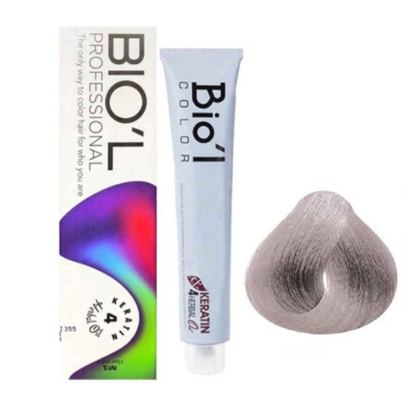 رنگ مو بیول  مدل ash  شماره 10/1  حجم100میلی لیتر  رنگ  بلوند دودی پلاتینه