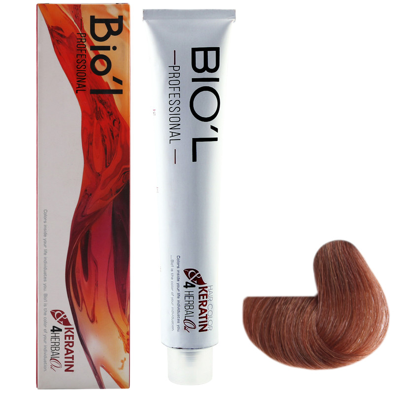 رنگ مو بیول شماره 7.35 حجم 100 میلی لیتر رنگ بلوند کاپوچینو متوسط