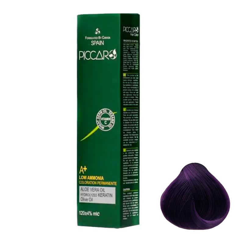 رنگ مو پیکارو شماره 6.20 حجم 120 میلی لیتر رنگ شرابی بادمجانی روشن