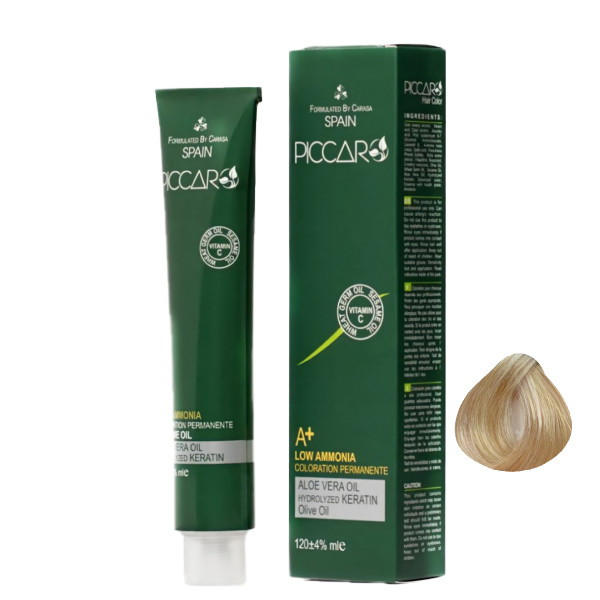 رنگ مو پیکارو شماره 12.78 حجم 120 میلی لیتر رنگ بلوند پلاتينه عروسكي