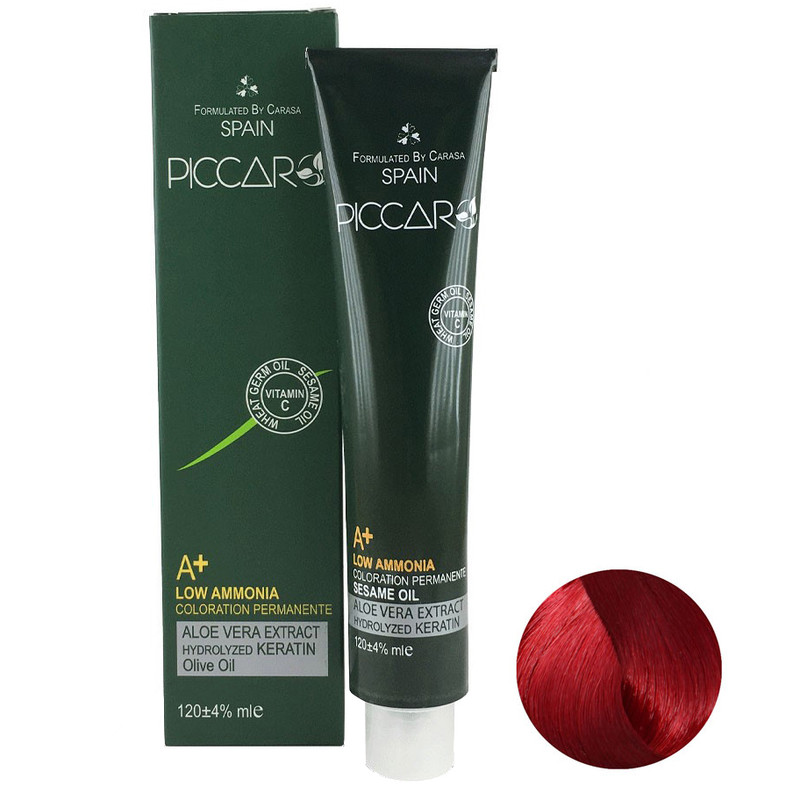 رنگ مو پیکارو شماره 7.66 حجم 120 میلی لیتر رنگ قرمز آتشین