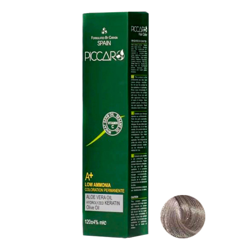 رنگ مو پیکارو شماره 10/11 حجم 120 میلی لیتر رنگ بلوند دودی