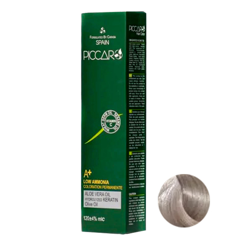 رنگ مو پیکارو شماره 11/11 حجم 120 میلی لیتر رنگ بلوند دودی