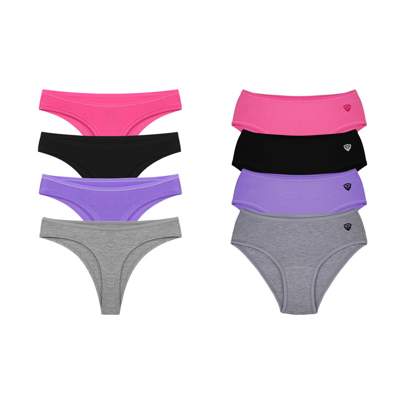 شورت زنانه تاپیک مدل مودال بسته 8 عددی