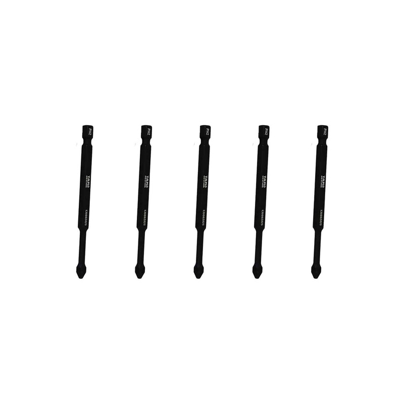 سری پیچ گوشتی چهارسو تام مدل بیت خور کد AJ-PH2*50MM سایز 5 سانتی متر  مجموعه 5 عددی 