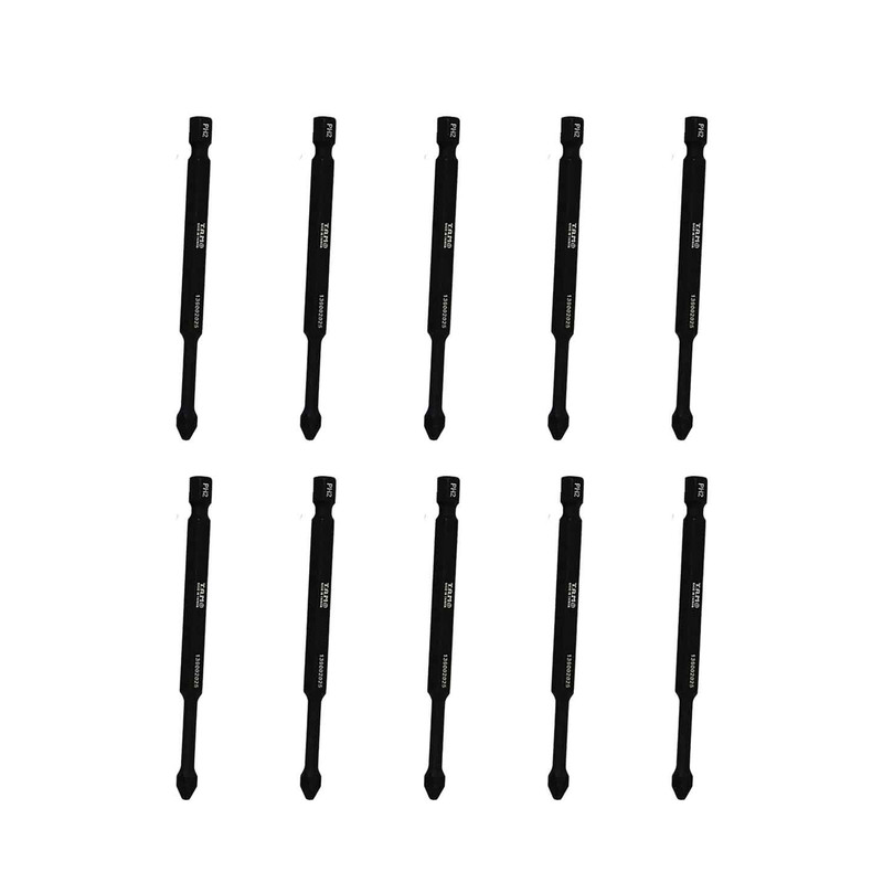 سری پیچ گوشتی چهارسو تام مدل بیت خور کد AJ-PH2*50MM سایز 5 سانتی متر  مجموعه 10 عددی 