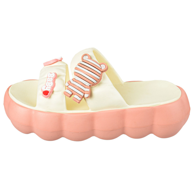 دمپایی زنانه زیتون مدل Loving Teddy KLBS.4217