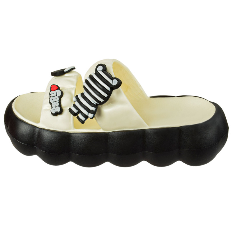 دمپایی زنانه زیتون مدل Baby Loving Teddy BK.4217