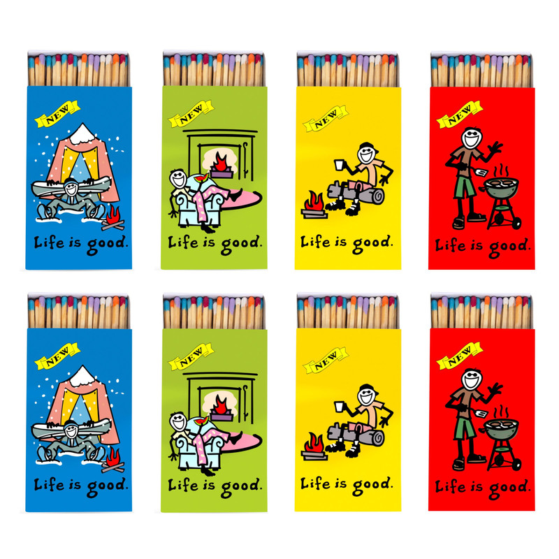 کبریت شومینه مدل زندگی مجموعه 8 عددی