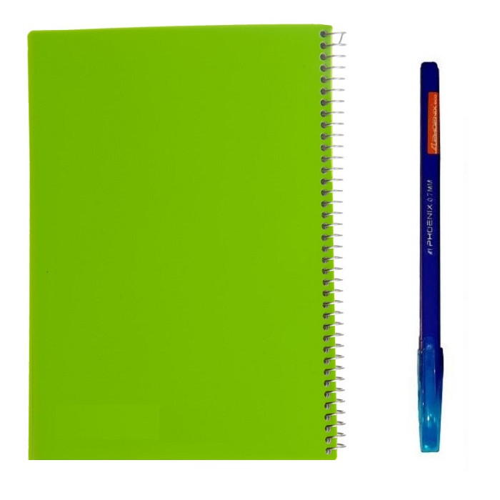 دفتر مشق 100 برگ مدل ساده به همراه خودکار