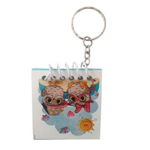 دفترچه یادداشت 30 برگ مدل جغد طرح جاکلیدی