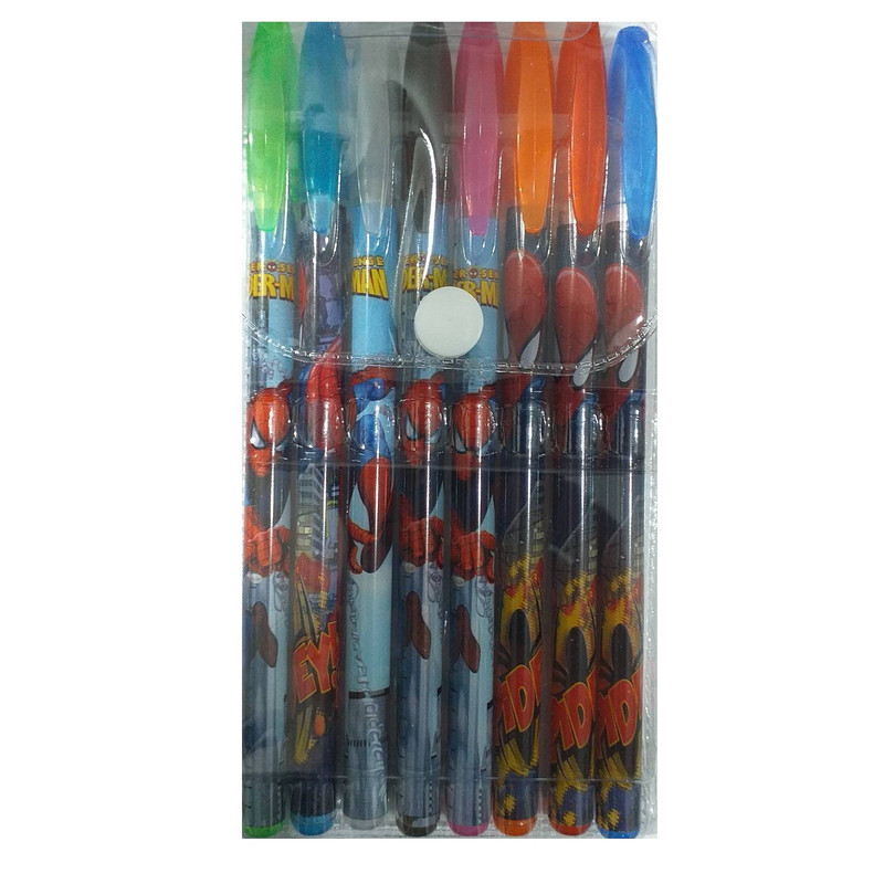 خودکار مدل اکلیلی طرح مرد عنکبوتی بسته 8 عددی