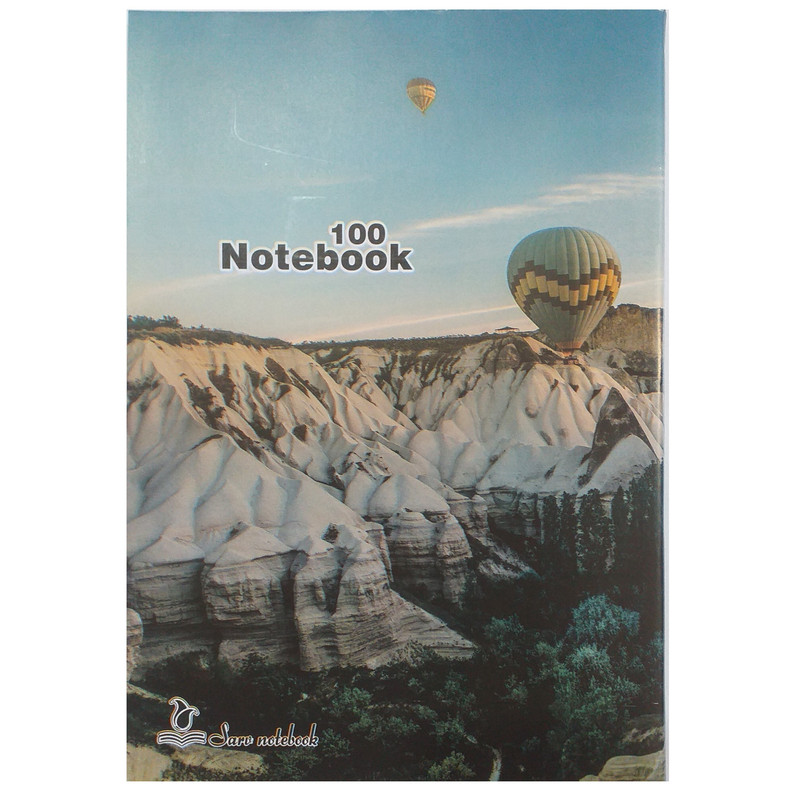 دفتر مشق 100 برگ سرو مدل بالن کد 001