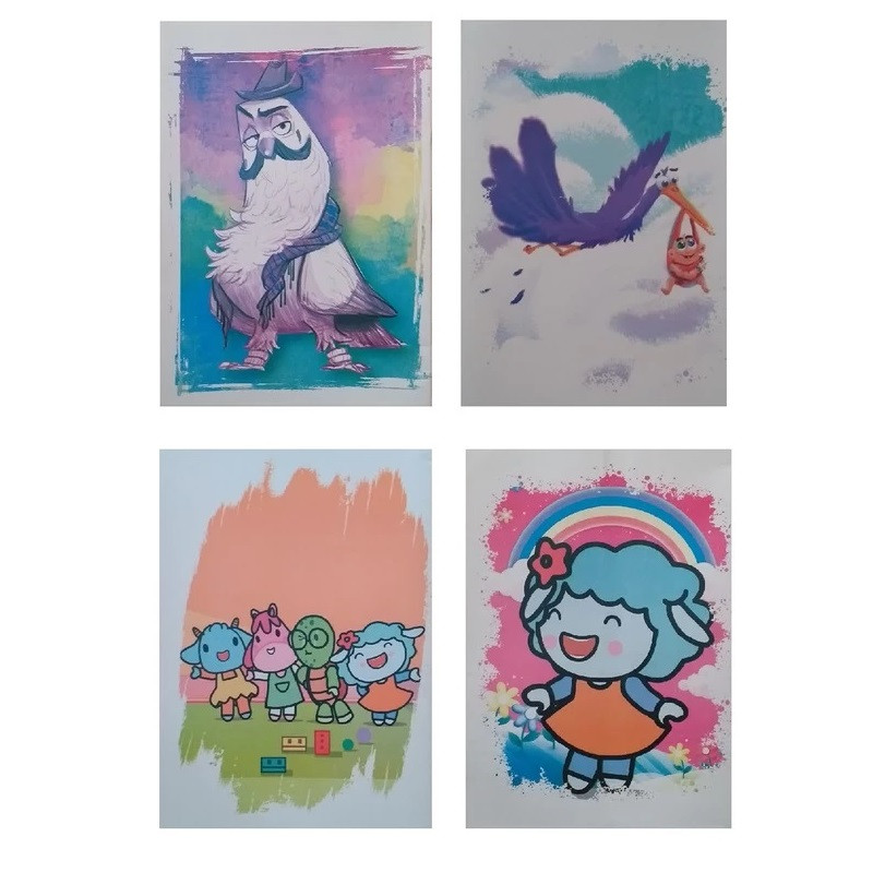 دفتر مشق 40 برگ مدل ببعی بسته 4 عددی