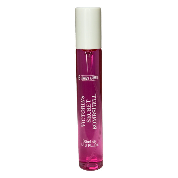 عطر جیبی زنانه سوئیس آرمه مدل VICTORIA'S SECRET BOMBSHELL با رایحه معتدل و شیرین حجم ۳۵ میلی‌لیتر