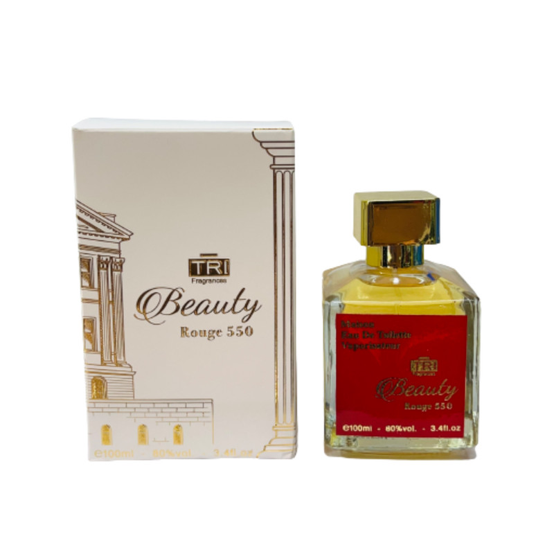 ادوتویلت زنانه تی آر آی مدل beauty roge550 حجم 100 میلی لیتر
