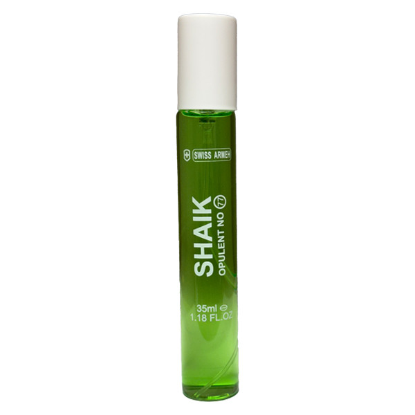 عطر جیبی مردانه سوئیس آرمه مدل SHAIK با رایحه گرم و شیرین حجم ۳۵ میلی‌لیتر