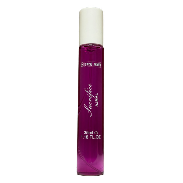 عطر جیبی زنانه سوئیس آرمه مدل sacrifice AJMAL با رایحه گرم حجم 35 میلی‌لیتر