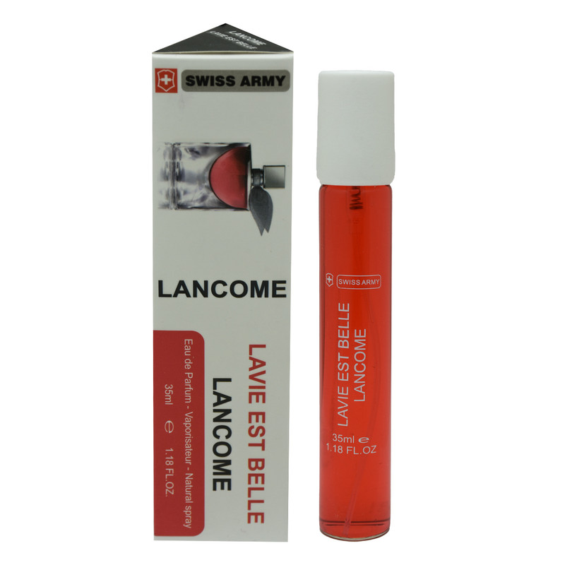 عطر جیبی زنانه سوئیس آرمی مدل لانکوم لاویه است بله حجم 35 میلی لیتر