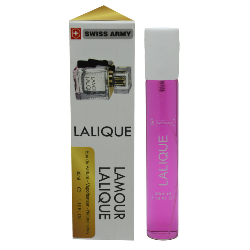 عطر جیبی زنانه سوئیس آرمی مدل له آمور با رایحه شیرین و معتدل حجم 35 میلی لیتر