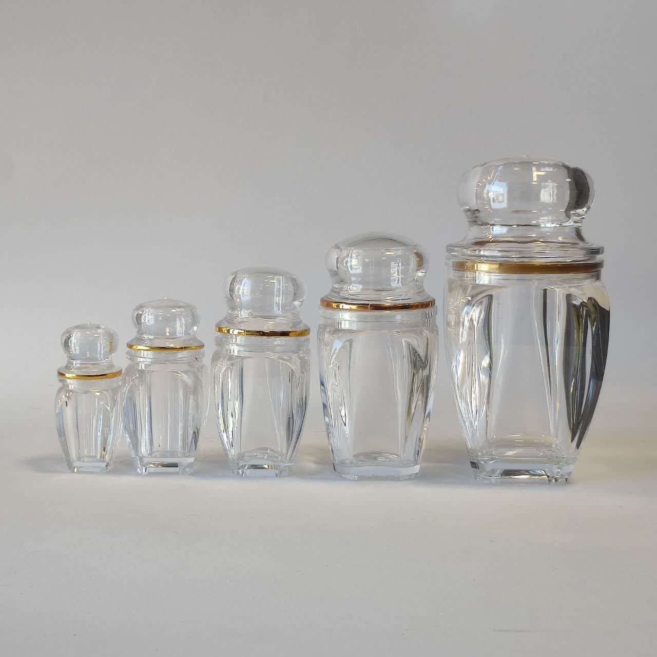 ظرف کریستالی زعفران طرح گوهر (5 سایز)