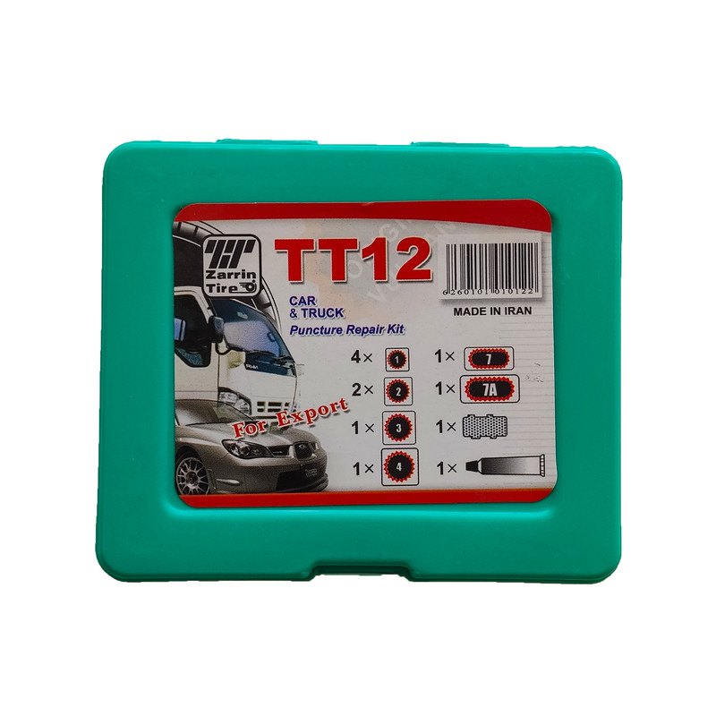 چسب و وصله پنچرگیری تیوب مدل MNT - 958 مجموعه 12 عددی
