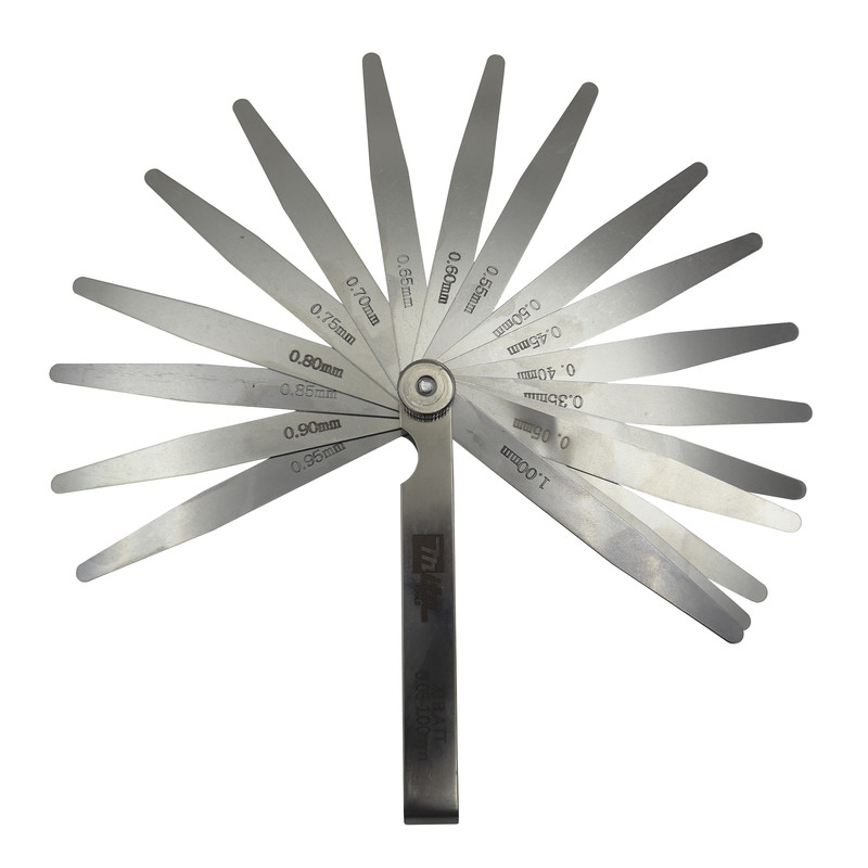آچار فیلر میتا مدل YP-0.05/100MM مجموعه 20 عددی  
