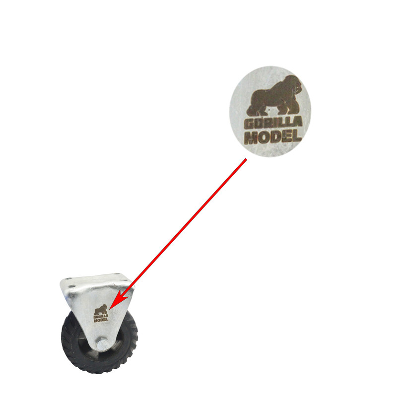 چرخ کفی دار مدل گوریلا کد YP-SABET-VARAGHI-100MM